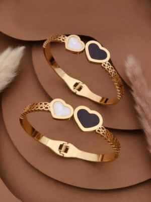 Anti-Tarnish 18K Gold-Plated Stainless Steel Bracelet – Free Size