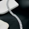 Anti-Tarnish Stainless Steel Rhodium Plated Tennis Bracelet