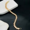Anti-Tarnish Stainless Steel 18K Gold Plated Tennis Bracelet