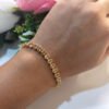 Anti-Tarnish Stainless Steel 18K Gold Plated Tennis Bracelet
