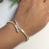 Anti-Tarnish Stainless Steel 18K Gold Plated Tennis Bracelet