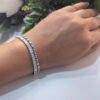 Anti-Tarnish Stainless Steel Rhodium Plated Tennis Bracelet