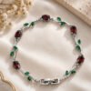 Anti-Tarnish Stainless Steel Rhodium Plated Tulip Bracelet