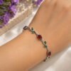 Anti-Tarnish Stainless Steel Rhodium Plated Tulip Bracelet