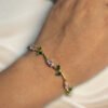 Anti-Tarnish Stainless Steel 18K Gold Plated Tulip Bracelet