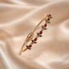 Anti-Tarnish Stainless Steel Tulip Bracelet (Kada/Bangle) with Magnetic Lock (Free Size 2.5 Inches)