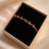Anti-Tarnish Stainless Steel Tulip Bracelet (Kada/Bangle) with Magnetic Lock (Free Size 2.5 Inches)