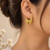 Anti-Tarnish Stainless Steel Hoop Earrings
