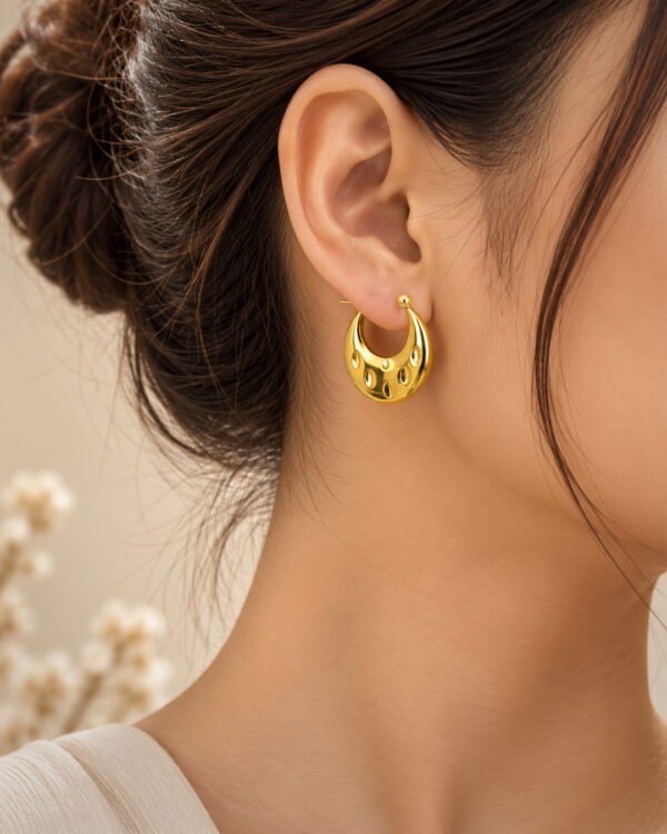 Anti-Tarnish Stainless Steel Hoop Earrings