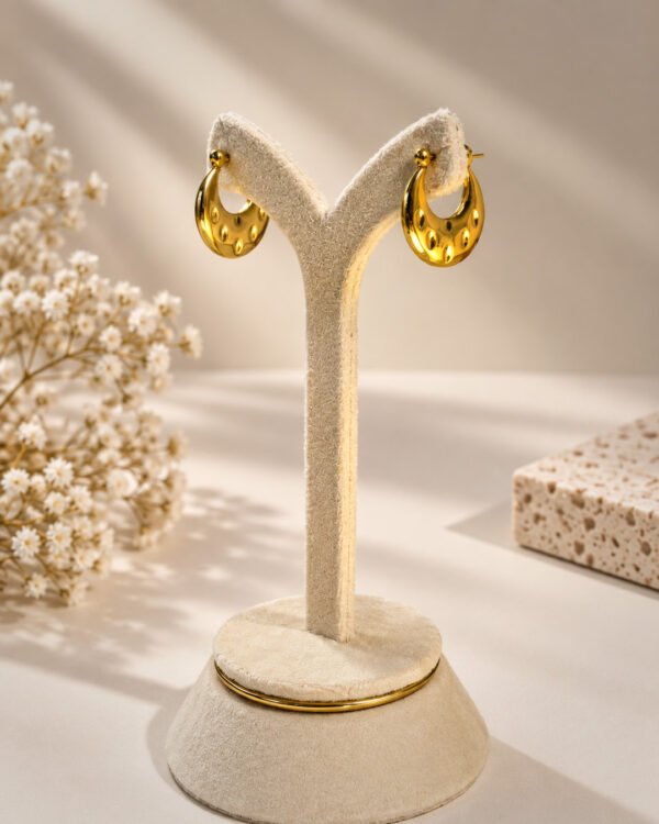 Anti-Tarnish Stainless Steel Hoop Earrings
