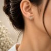 Anti-Tarnish Stainless Steel Ball Back Studs with American Diamonds