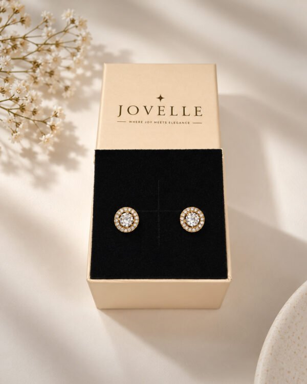 Anti-Tarnish Stainless Steel Ball Back Studs with American Diamonds