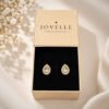 Anti-Tarnish Stainless Steel Ball Back Studs with American Diamonds