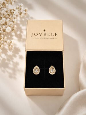 Anti-Tarnish Stainless Steel Ball Back Studs with American Diamonds