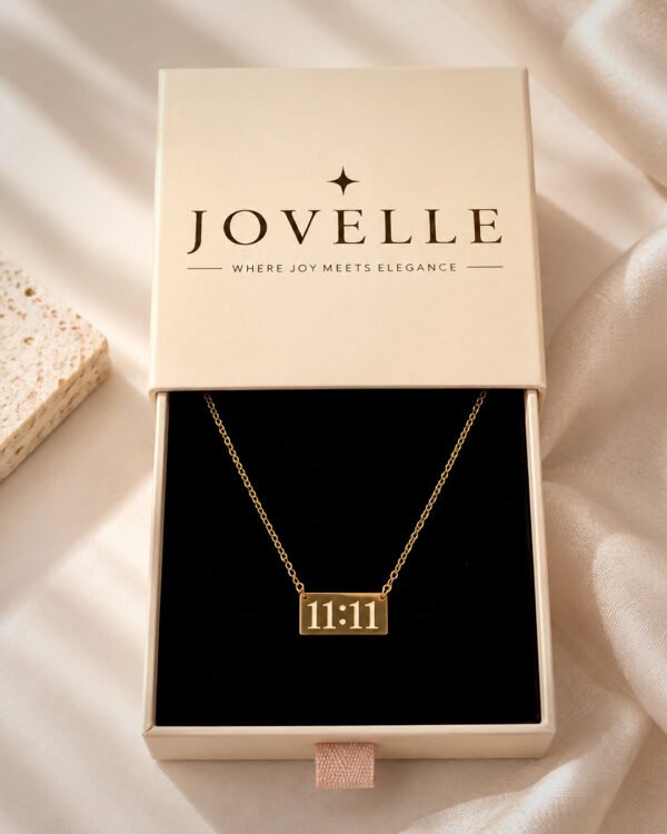 Anti-Tarnish Stainless Steel 18K Gold Plated 11:11 Necklace