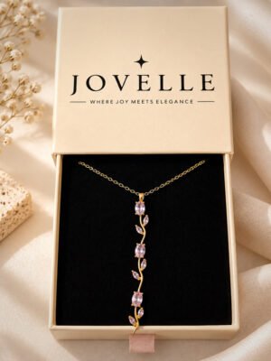Anti-Tarnish Stainless Steel 18K Gold Plated Tulip Necklace