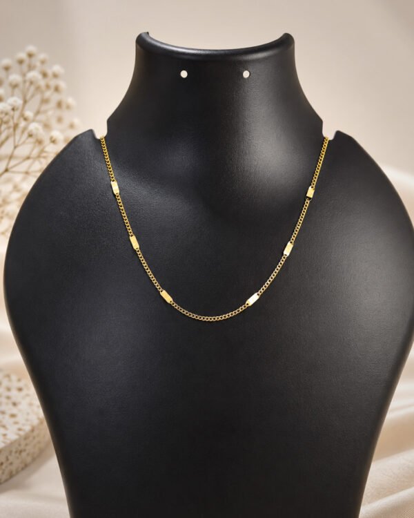 Anti-Tarnish Stainless Steel 18K Gold Plated Chain