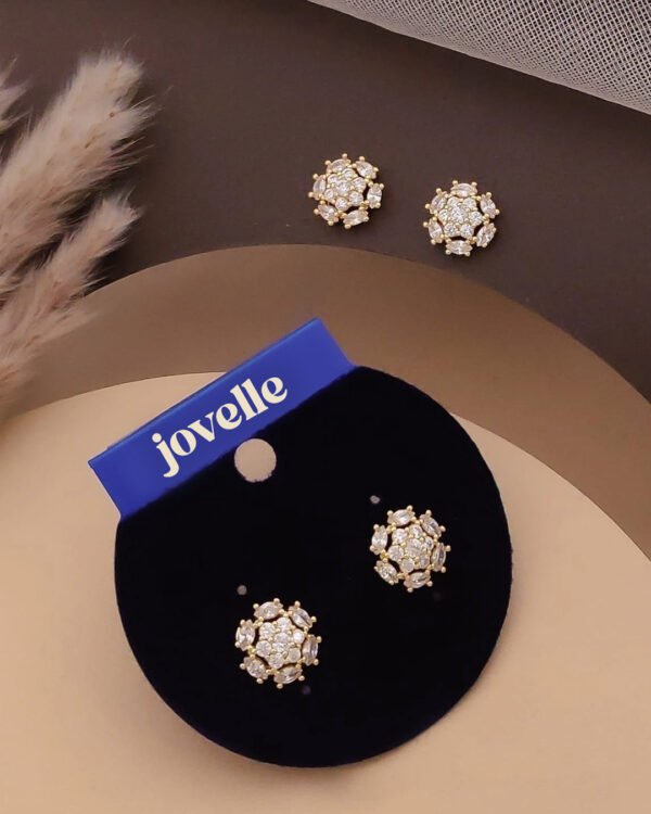 Anti-Tarnish Flower Stud Earrings