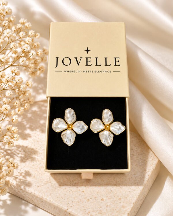 Four Petal Flower Earrings